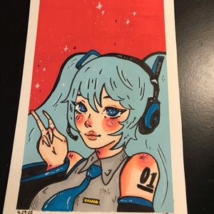 🌧⭐️ Hatsune Miku fanart⭐️🌧